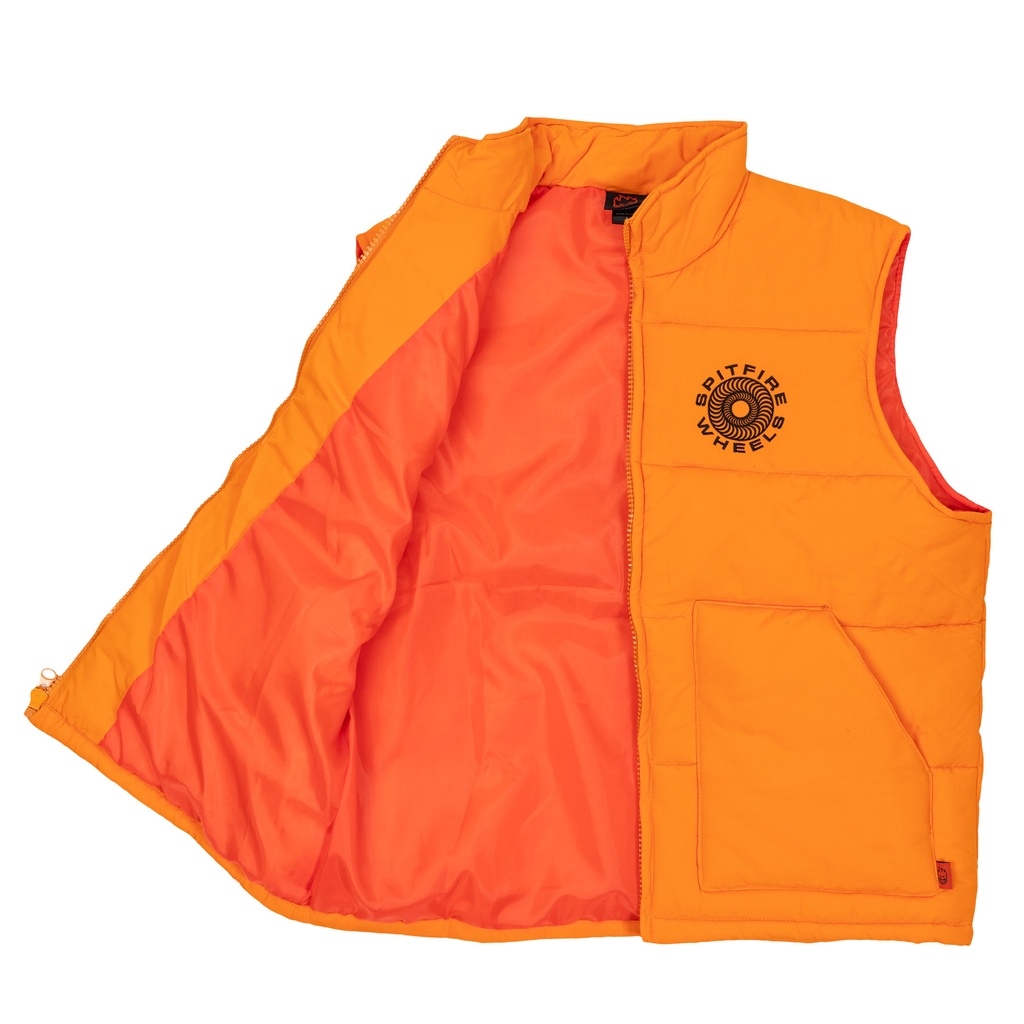 Classic 87 Swirl Puff Vest - Orange/Black