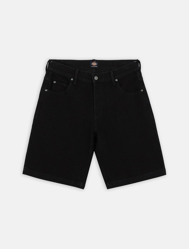 Wingville Loose Denim Shorts - Black