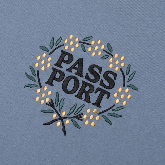 Pass-port Wattle Tee - Stonewash Blue