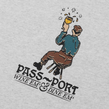 Pass-Port Wine Em' Tee - Ash