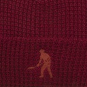 Pass-Port Organic Cotton Waffle Knit Beanie - Maroon