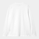 L/S Base T-Shirt - White / Black