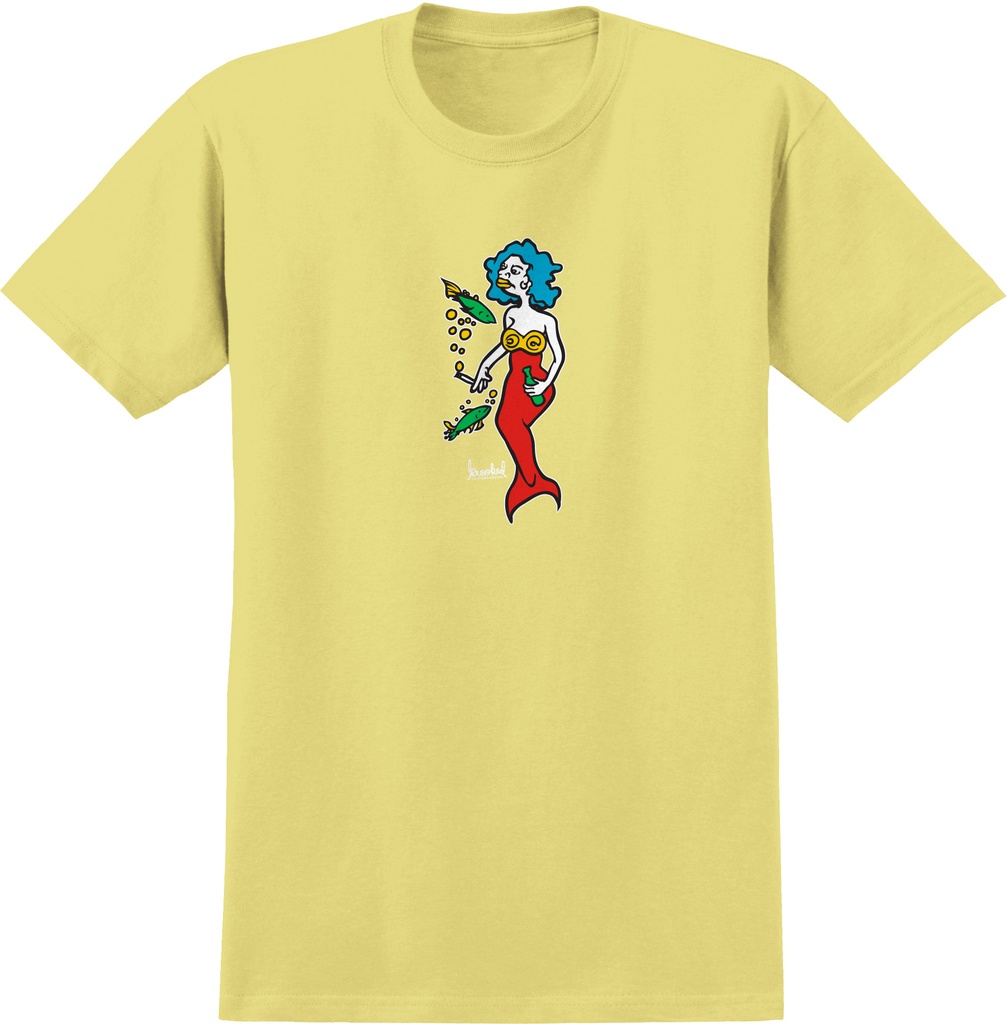 Krooked S/s Mermaid T-shirt - Cornsilk