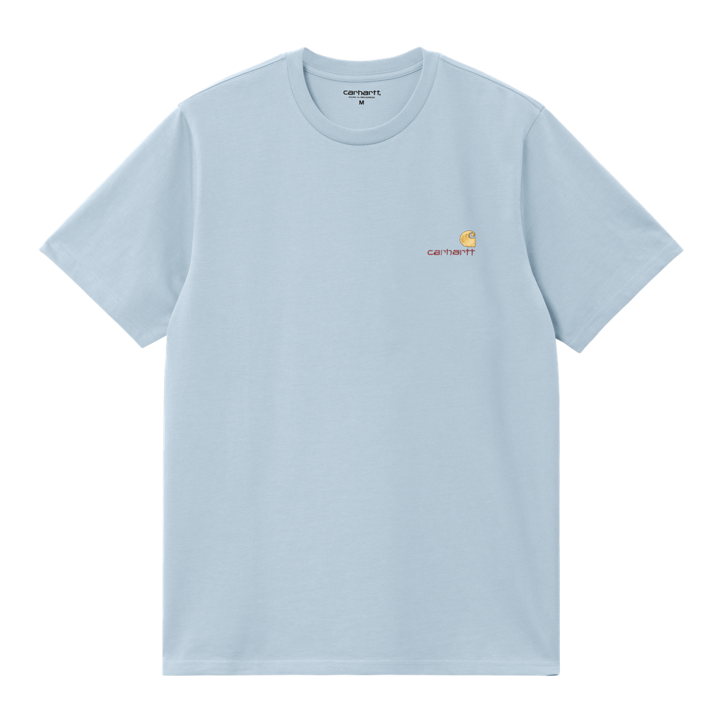 Carhartt WIP S/S American Script T-shirt - Frosted Blue
