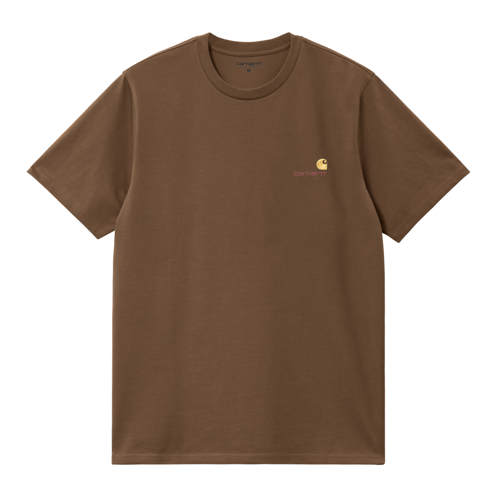 Carhartt WIP S/S American Script T-shirt - Lumber
