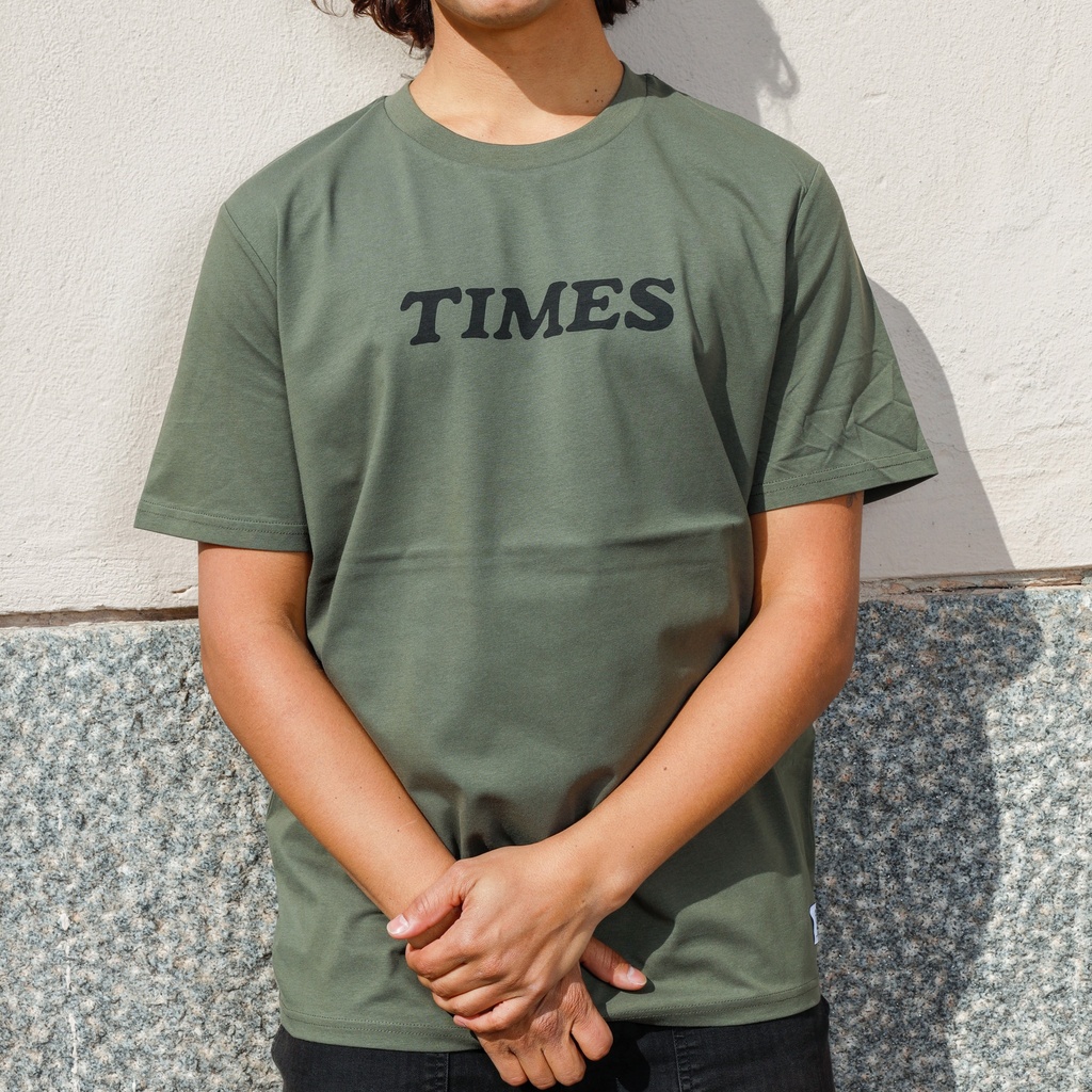 Times Classic Logo Tee - Army