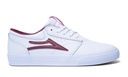 Lakai Griffin - White/Burgundy Leather