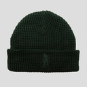 Pass-Port Organic Cotton Waffle Knit Beanie - Dark Green