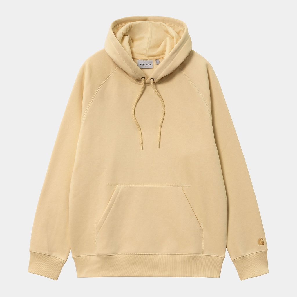 Carhartt WIP Hooded Chase Sweat - Citron / Gold