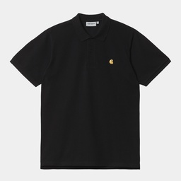 Carhartt WIP S/s Chase Pique Polo - Black/gold