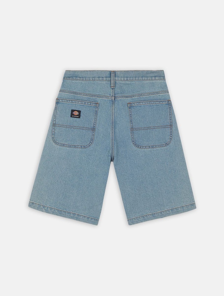 Dickies Wingville Loose Denim Shorts - Light Wash