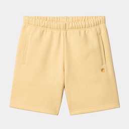 Carhartt WIP Chase Sweat Shorts - Citron/gold